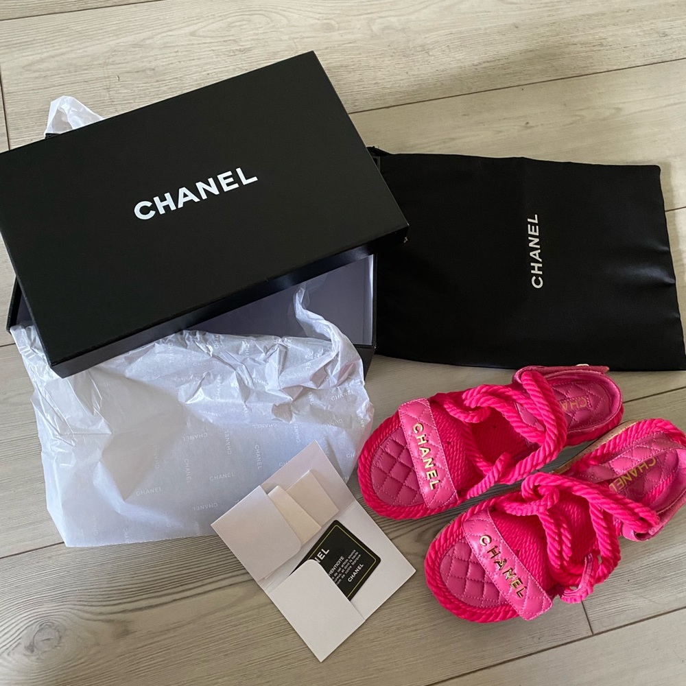 Chanel “like” rope sandals sz39